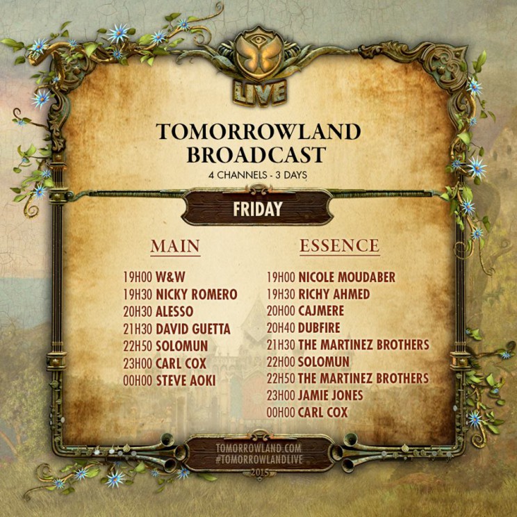 Tomorrowland Live Stream Belgia 2015