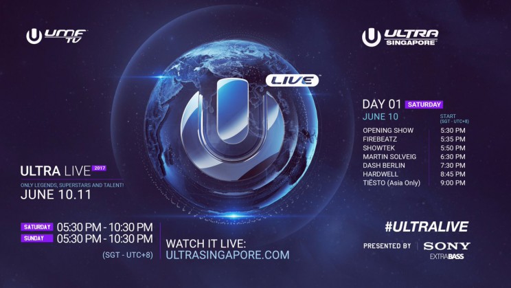 Ultra Music Festival Singapore 2017 Line Up day 1