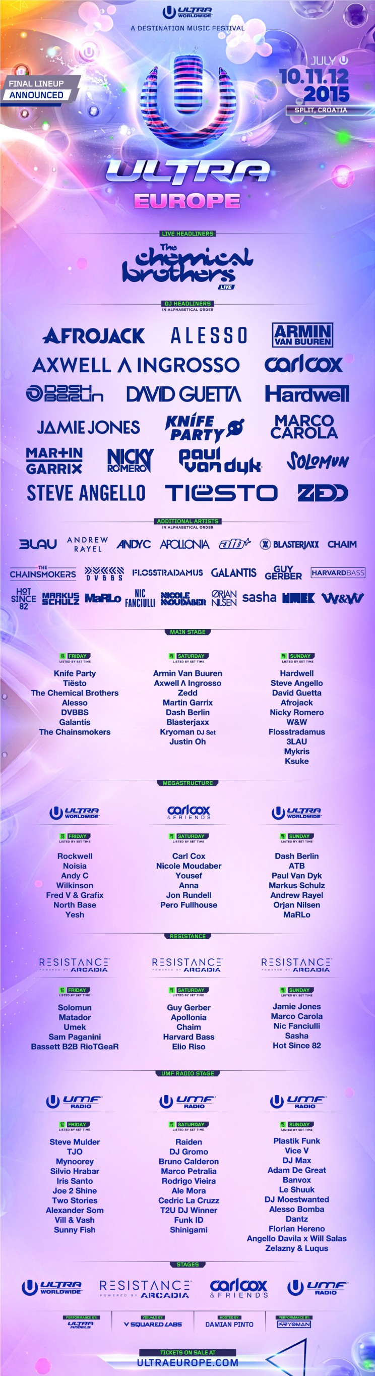 Ultra Music Festival Europe - Transmisja Live 2015